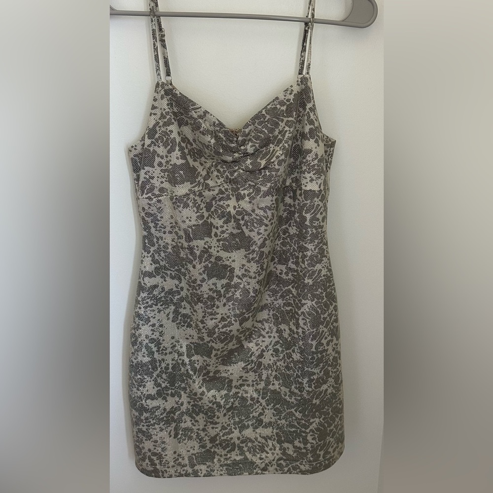 Lulus green and white mini dress, size small